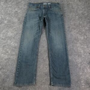 Levis Strauss Signature Jeans Mens 32x32 Blue Straight Leg Medium Wash Denim